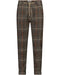 Camel Big Check Drawstring Pants